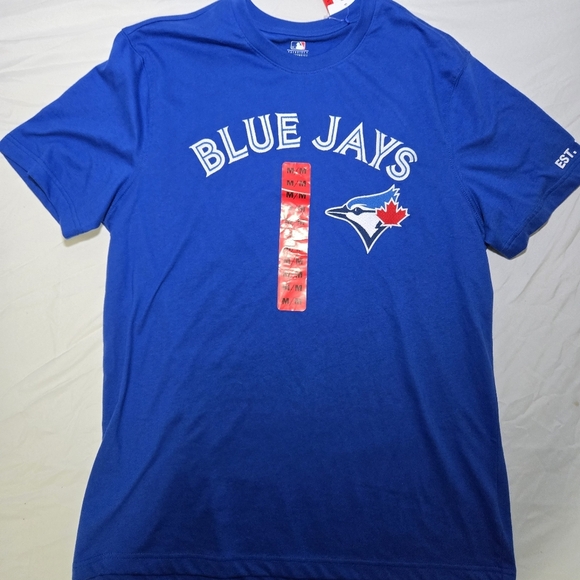 New With Tags Blue Jays Men's Blue Medium 💯 Cotton T-Shirt - Picture 11 of 11